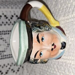 Vintage Japanese "Toby" Small Face Mug  Handpainted Face Cup 1950's